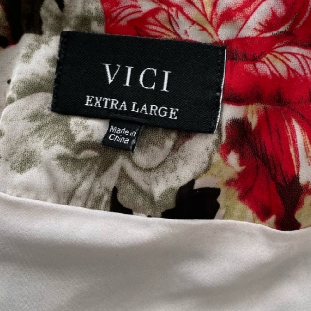 Vici Floral Spaghetti Strap Slip Midi Dress - Picture 7 of 8